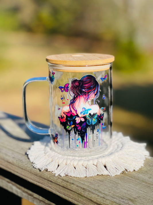 17 ounce glass mug