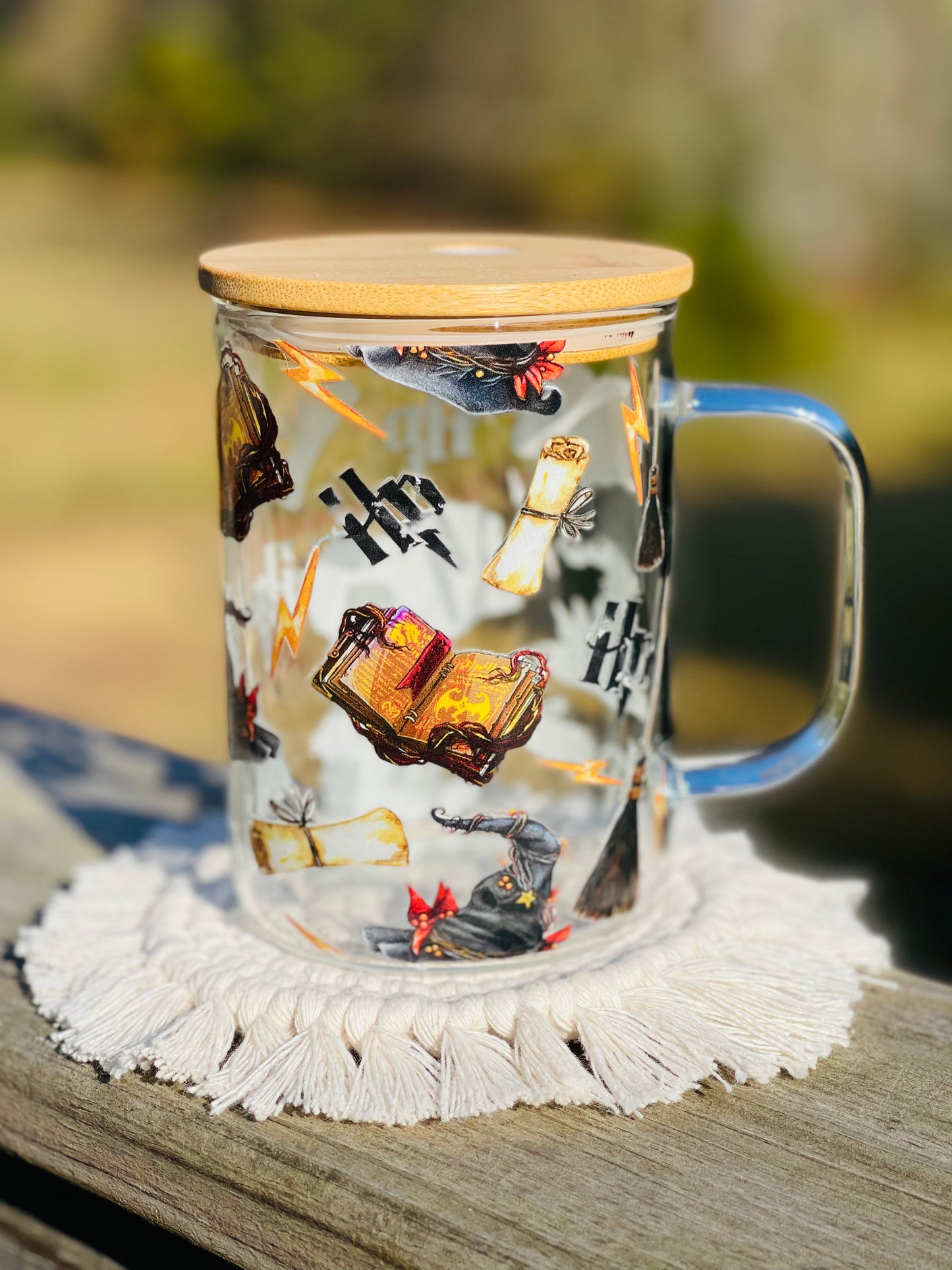 17 ounce glass mug
