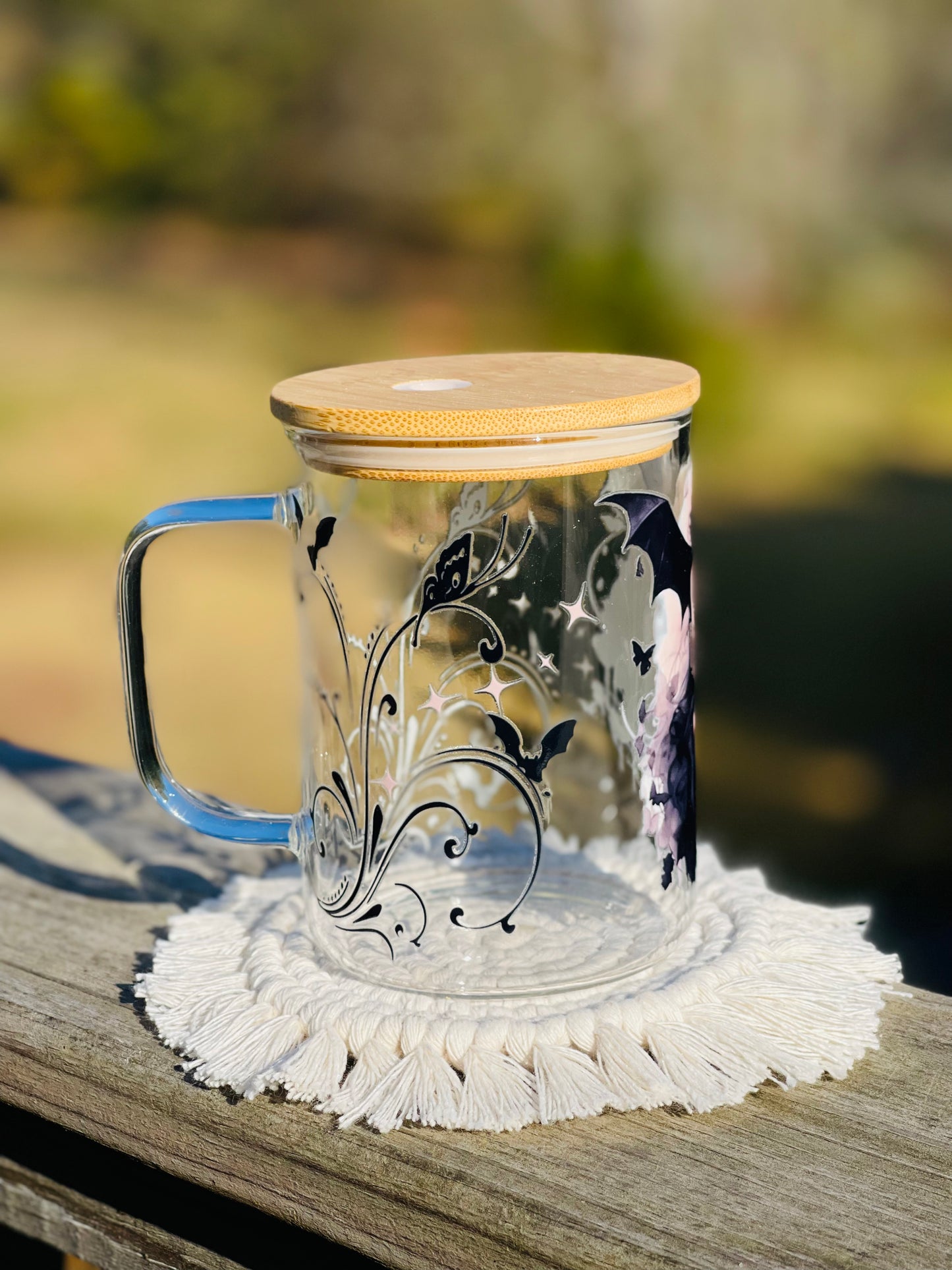 17 oz glass mug
