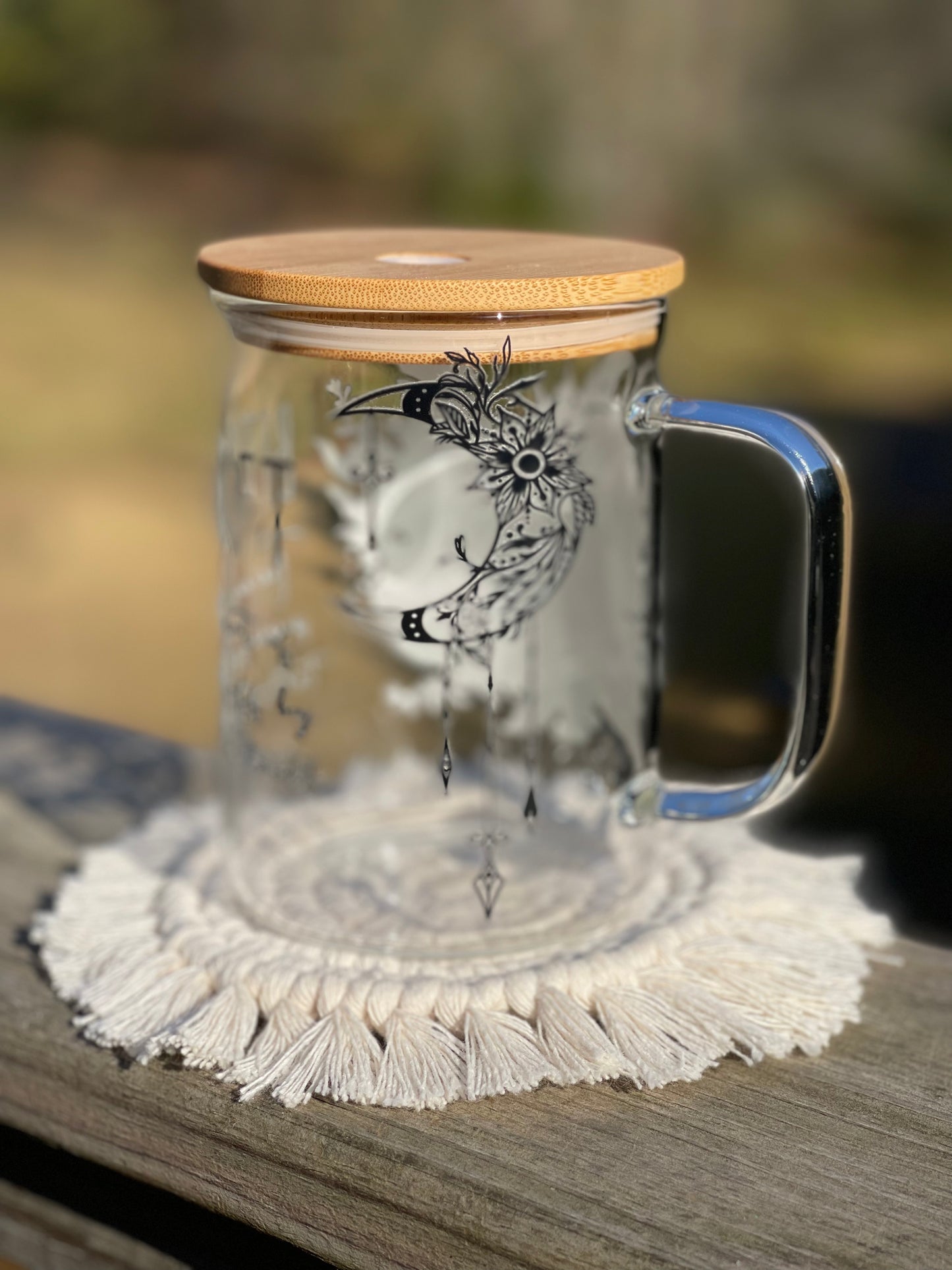 17oz glass mug